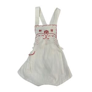 Philippine Vintage Handmade Alphabet Block Embroidered One Piece 6 months